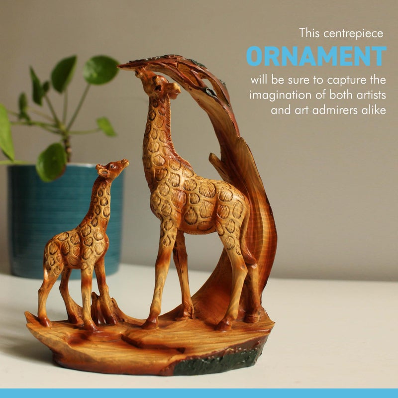 Thorness Eye catching Free Standing Graceful Giraffe and Calf Decorative Ornament - Image 2